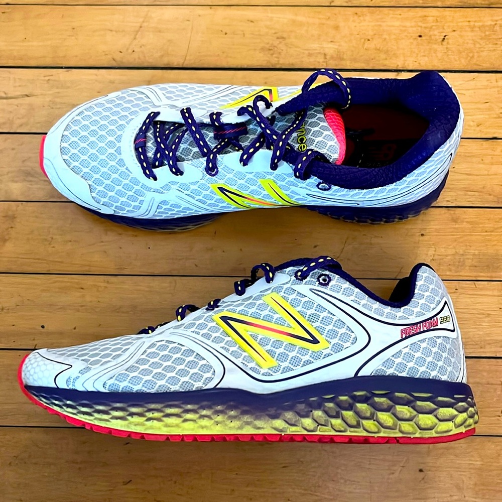 🏃🏻‍♀️New Balance Fresh Foam Women's Running Shoes Size 9 B Pink/Gray/Purple